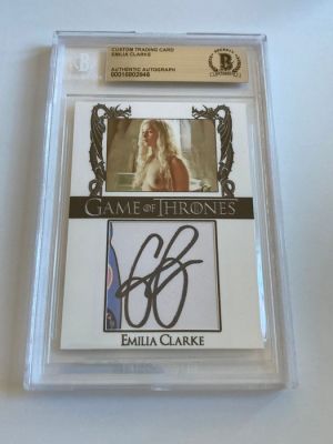 Game of Thrones - Emilia Clarke - Signed Trading Card - Beckett COA | Catawiki