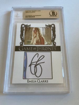 Game of Thrones - Emilia Clarke - Signed Trading Card - Beckett COA | Catawiki