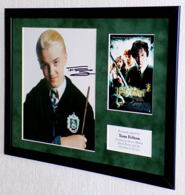 Harry Potter - Tom Felton (Draco Malfoy) Framed, signed + COA & Photo signing session
