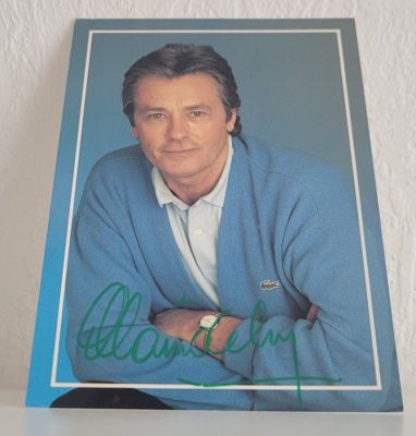 French Actor - Signed by Alain Delon - Autograph, Magazine Cover With COA of Beckett | Catawiki