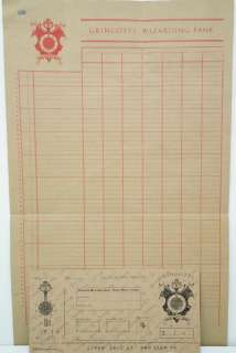 Harry Potter Prop Gringotts Wizarding Bank Slips | GWS Auctions