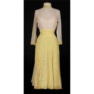 Lot 170 - Vera-Ellen “Jessie Kalmar” yellow dress designed by Helen Rose from Three Little Words