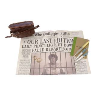 A Series of Unfortunate Events (Tv Series) | Mrs. Poe’s Notebook, Pens, and Camera with Daily Punctilio Newspaper | Propstore