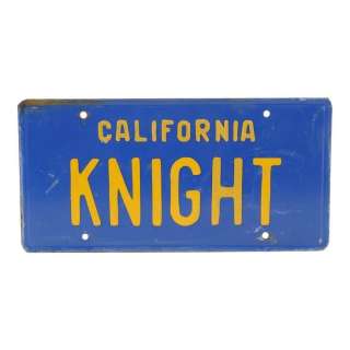 KNIGHT RIDER (T.V. SERIES, 1982-1986) - Lot 234 - KITT Licence Plate