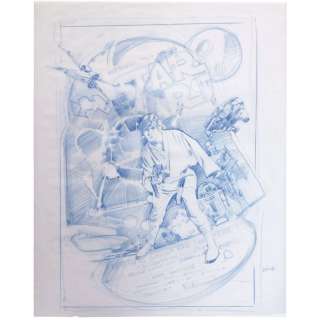 STAR WARS: A NEW HOPE (1977) - Lot 382 - William Plumb Collection: Hand-drawn Drew Struzan 10th Anniversary Comprehensive Sketch