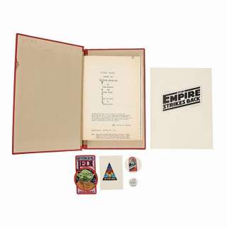 Star Wars: the Empire Strikes Back (1980) | Fourth Draft Script with Badges, Patch, Sticker and Press Pack | Propstore
