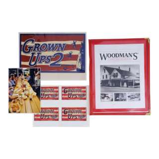GROWN UPS (2010) - Lot #1291 : Woodman‘s Menu with Crew Photo and Parking Cards