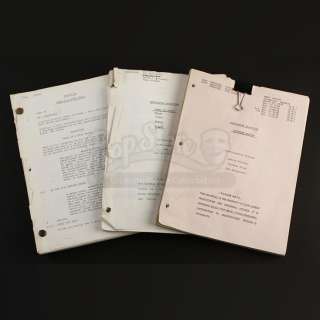 BATTLESTAR GALACTICA (1978-1979) - Lot 31 - Lot of Three Production-Used Scripts