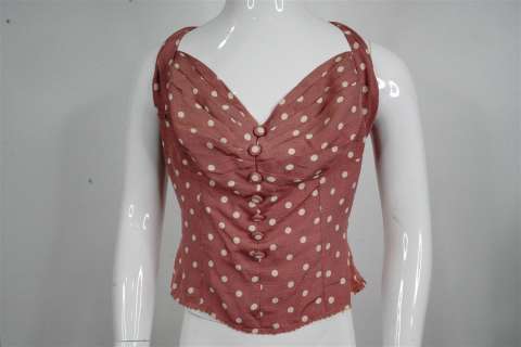 Inchon (1981) Jacqueline Bisset Pink Polka Dot Top | GWS Auctions