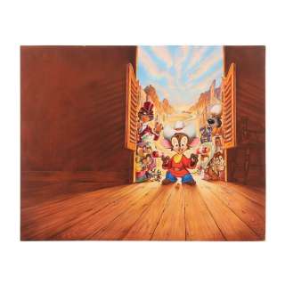 AN AMERICAN TAIL: FIEVEL GOES WEST (1991) - Lot #878 : Original British Quad Poster Final Artwork by Brian Bysouth