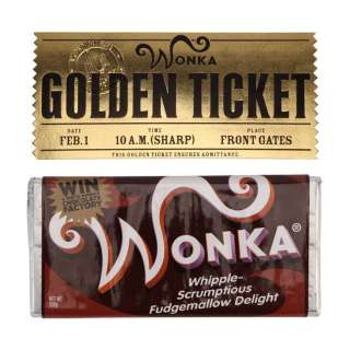 Charlie And the Chocolate Factory (2005) | Golden Ticket and Whipple-Scrumptious Bar | Propstore