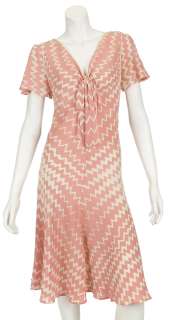 Madonna "Evita" Production Worn Pink & White Zig Zag Striped Dress From “Buenos Aires/Star Quality” Rehearsal | Gotta Have Rock and Roll