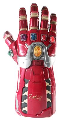 Robert Downey Jr. as Tony Stark / Iron Man in Avengers: Endgame Signed Hasbro Marvel Legends Prop Replica Power Gauntlet | SWAU