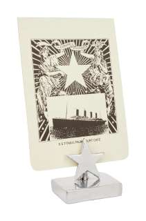 Titanic | Palm Court Cafe Menu Prop | Julien’s