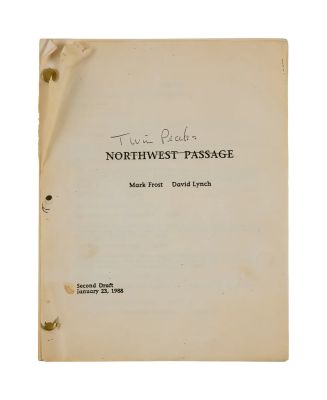 Twin Peaks - Lot ##2 - Pilot Script Under "Northwest Passage" Title