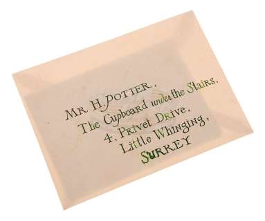 Harry Potter and the Sorcerers Stone - Hero Hogwarts Invitation Envelope | ScreenUsed