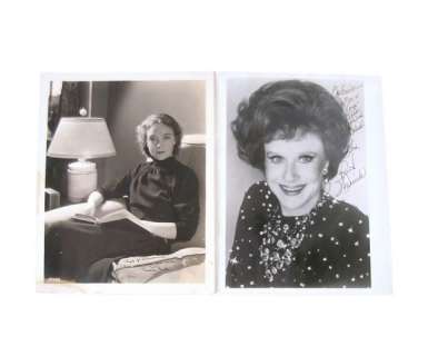 Lot 64 - From Van Johnson‘s Scrapbook Rare Autographed Photos of Lillian Gish & Ruth Warrick