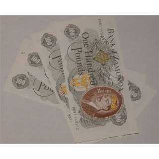 Lot of 4 Screen Used Coming To America Prop Bank Notes | Piece of the Past