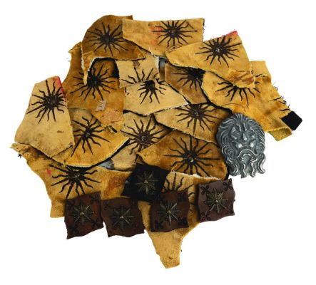 Lot 85 - A "Game of Thrones" Lannister Prop and Costume Swatches. | Van Eaton Galleries