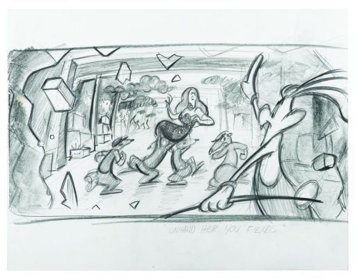 Lot 270 - A "Who Framed Roger Rabbit" Storyboard Drawing. | Van Eaton Galleries