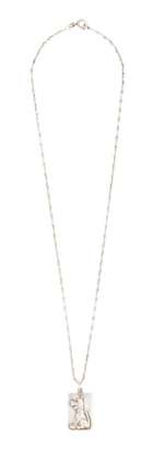 Lot 937 - William Hanna | "Scooby Doo" Engraved Sterling Silver Necklace