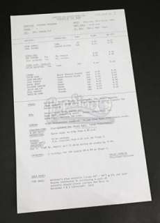Star Wars: Return of the Jedi (1983) | Revenge Of The Jedi Call Sheet - 49 | Propstore