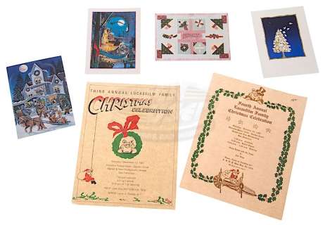Various Productions - LucasFilm Christmas Cards & Celebration Flyers | ScreenUsed