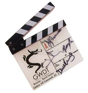 Lot 453 - Girl with the Dragon Tattoo, The (2011) - Autographed Clapper Board