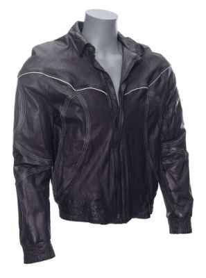 KNIGHT RIDER (T.V. SERIES, 1982-1986) - Lot #239 : The Chameleon‘s Screen-Matched Leather Michael Knight (David Hasselhoff) Disguise Jacket