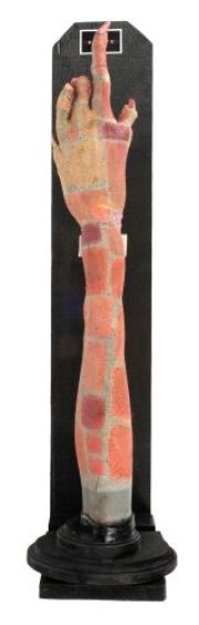 Signs (2002) | Lot 1091 : Animatronic "Kitchen Floor" Alien Hand Skin | Propstore