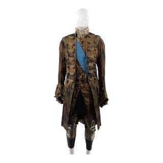 The Great Peter’s Nicholas Hoult Frock Coat, Swirly Waistcoat, Shirt, Breeches, Sash & Snake Skin Sash | VIP Fan Auctions