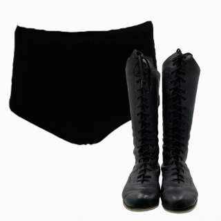 The Iron Claw Fritz Von Erich Holt McCallany Screen Worn Elastic Waist Shorts & Lace-Up Boots Ch 1 Sc 1 | VIP Fan Auctions