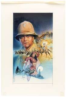 THE ADVENTURES OF YOUNG INDIANA JONES: DAREDEVILS OF THE DESERT VHS ORIGINAL ART BY DREW STRUZAN. | Hake’s