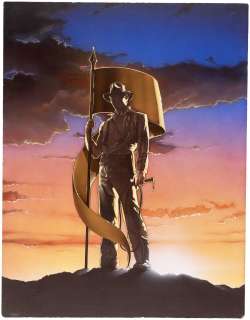 INDIANA JONES AND THE TEMPLE OF DOOM PROPOSED VHS ORIGINAL ART BY CHARLES DAVID de MAR. | Hake’s