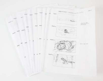 Game of Thrones - 12 pages of storyboards from Season 6 Ep 606, Sc 6.23, each 21 x 30 cm. | Ewbank’s