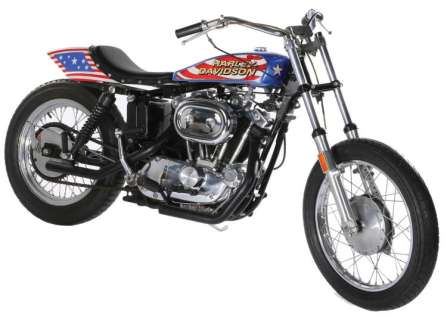 Evel Knievel screen used custom 1976 Harley-Davidson XLCH 1000 jump bike from Viva Knievel! | Profiles in History