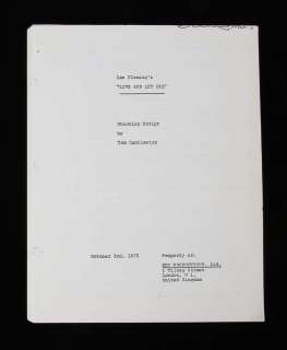 James Bond Live and Let Die - Shooting script from 1972, later printed. | Ewbank’s