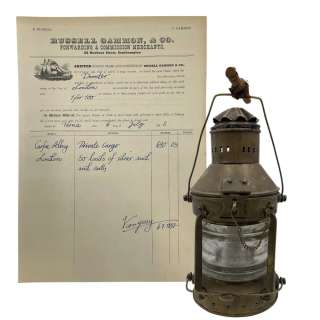 The Last Voyage of the Demeter Clemens (Corey Hawkins) Screen Used Lantern & Cargo Manifest Sc 48-59 | VIP Fan Auctions
