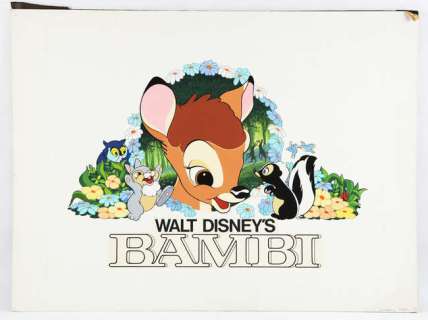 Original Hand Painted Disney Bambi Artwork - paint on board created by John Stockle for Disney. 27… | Ewbank’s