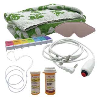 Poker Face Season 2 Norma Kazinsky (Jasmine Guy) Screen Used Nasal Cannula, Eye Sleep Mask , Nurse Call Cord, Pill Box, Pill Bottles & Towel | VIP Fan Auctions