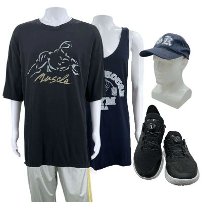 The Smashing Machine Mark Kerr (Dwayne Johnson) Production Worn T-Shirt, Tank Top, Track Pants, Hat & Sneakers | VIP Fan Auctions