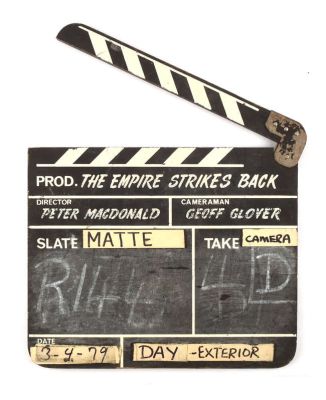 Lot 3004 - Star Wars: Episode V The Empire Strikes Back (1980). Original production-used clapperboard…