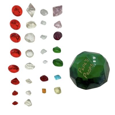 Lot 75: Play Dirty Parker Screen Used Fake Emerald Nipple & (30) Gems (Hero) | VIP Fan Auctions