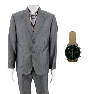 The Wrecking Crew Governor Peter Screen Worn Suit Jacket, Trouser, Tie & Watch Ch 3 Sc 61 | VIP Fan Auctions