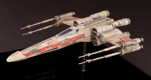 Lot 927 - STAR WARS: THE EMPIRE STRIKES BACK PRODUCTION-MADE MINIATURE OF LUKE SKYWALKER’S X-WING FIGHTER