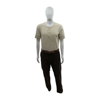 Lot 115: The Sheep Detectives George Hardy Screen Worn Henley Top, Belt & Pants Ch 2 Sc 3 | VIP Fan Auctions