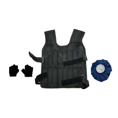 Lot 5: Is God Is Chuck Hall Screen Used Weighted Vest, Workout Gloves & Ice Pack Bag | VIP Fan Auctions
