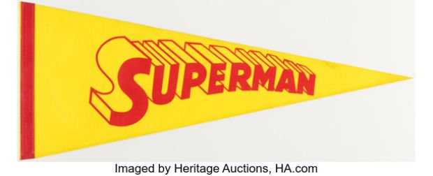 Lois & Clark: The New Adventures of Superman (Warner Bros. TV, 1993-1997), Trio of "Superman" Pennants. | Heritage
