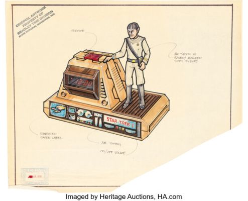 Star Trek: The Motion Picture (Paramount, 1979), Original "Spock Alarm Clock" Merchandise Concept Artwork. | Heritage