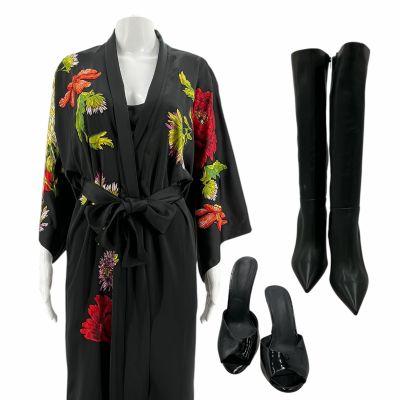 Lot 88: Onslaught Hanna Kammler Screen Worn Robe, Negligee, Heels & Tall Boots Ch 1 Sc Multiple | VIP Fan Auctions